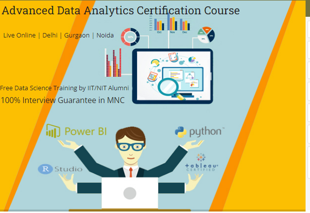 Data Analytics Certification Course in Delhi, 2025 Offer 100% Placement in MNC, NCR with Certification, Free Python Machine Learning and ChatGPT Course in New Delhi, [100% Job, Update New Skill in 2025]