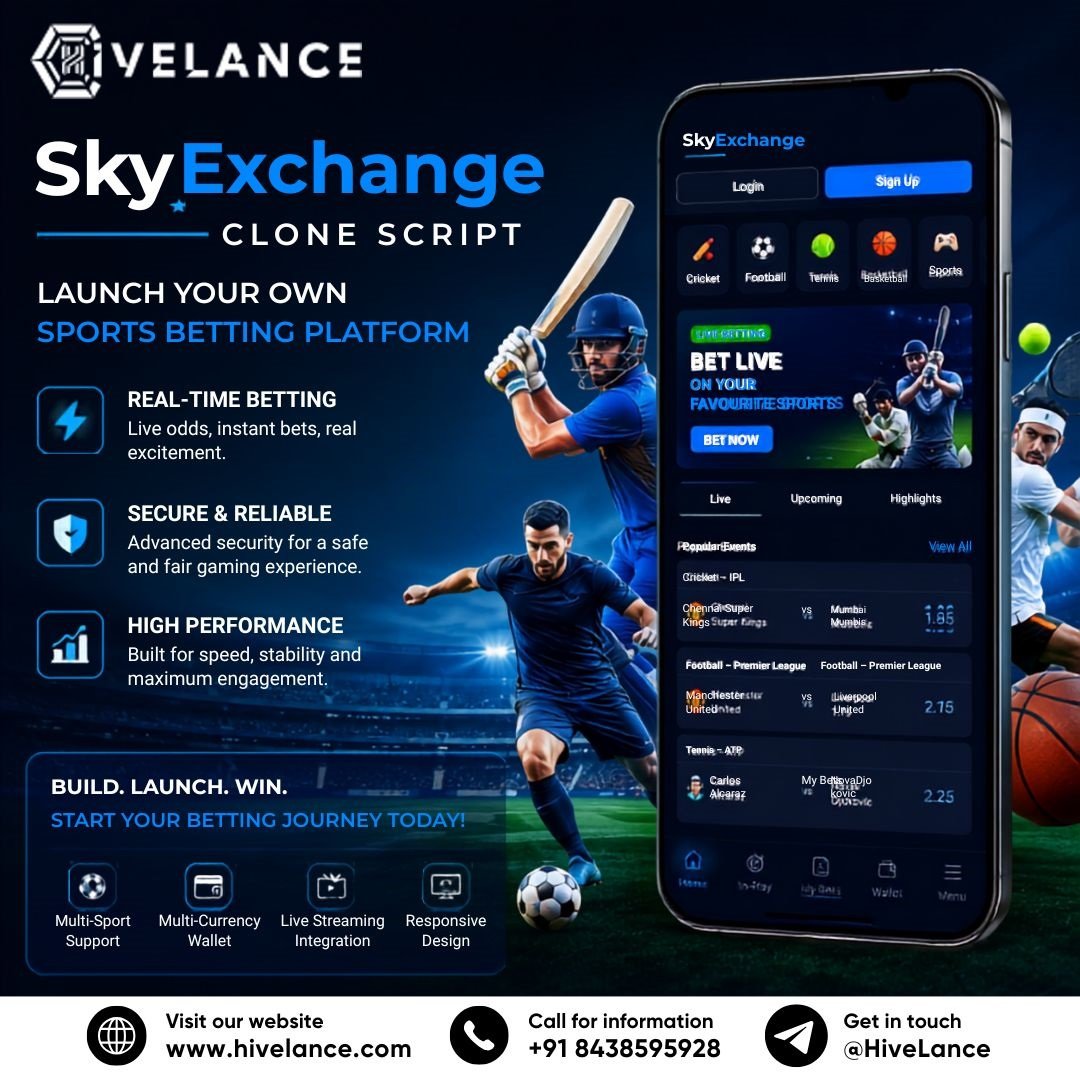 SkyExchange Clone Script: How to Launch a Secure Sports Betting Exchange Successfully